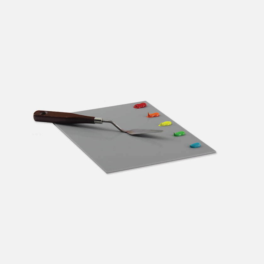 Easy View® Grey Acrylic Palette | 6.75x8.40
