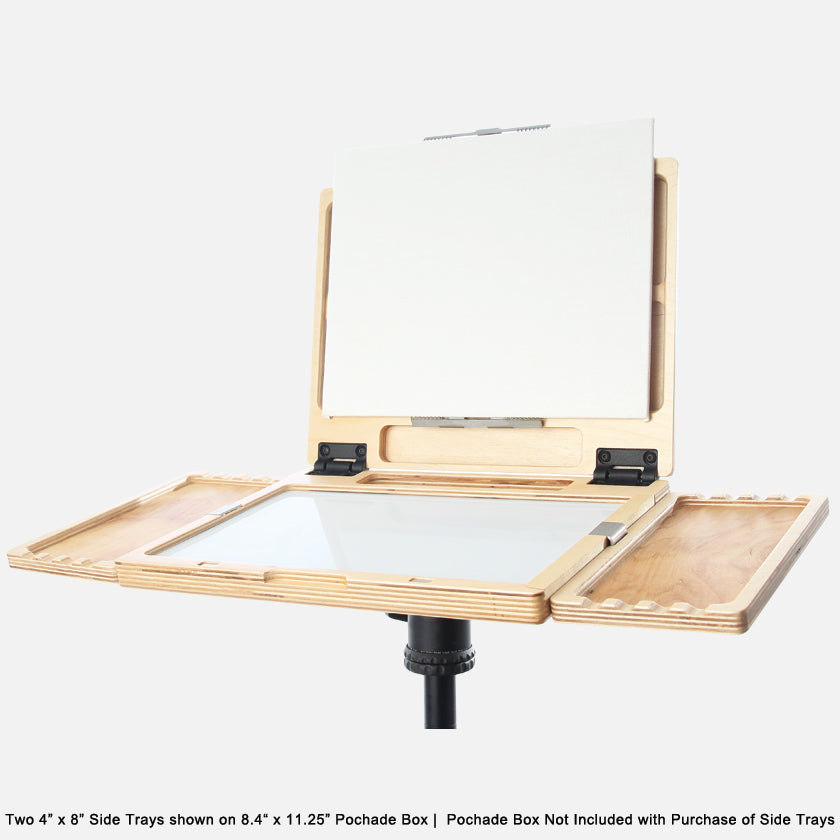u.go Plein Air Anywhere Side Tray 4" x 8" on u.go Anywhere Pochade Box 8.4" x 11.25" 
