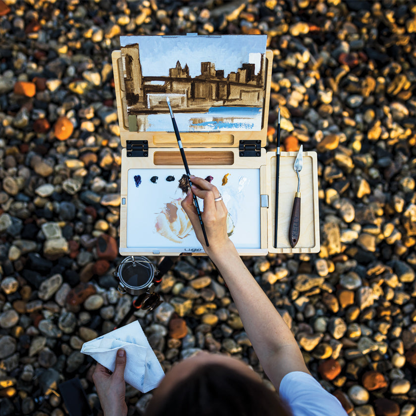 u.go Plein Air | Anywhere Wood Side Tray (4" x 8")