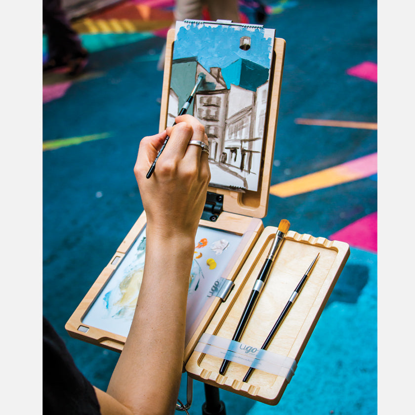 u.go Plein Air | Anywhere Wood Side Tray (4" x 8")