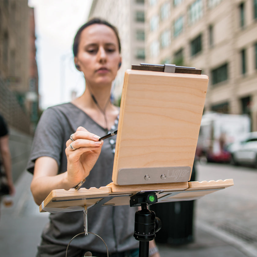 u.go Plein Air | Anywhere Wood Side Tray (4" x 8")