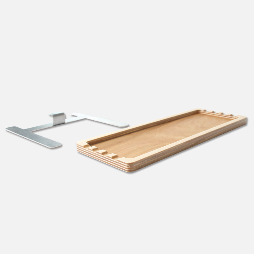 u.go Plein Air Anywhere Side Tray 4" x 11" with stainless steel support