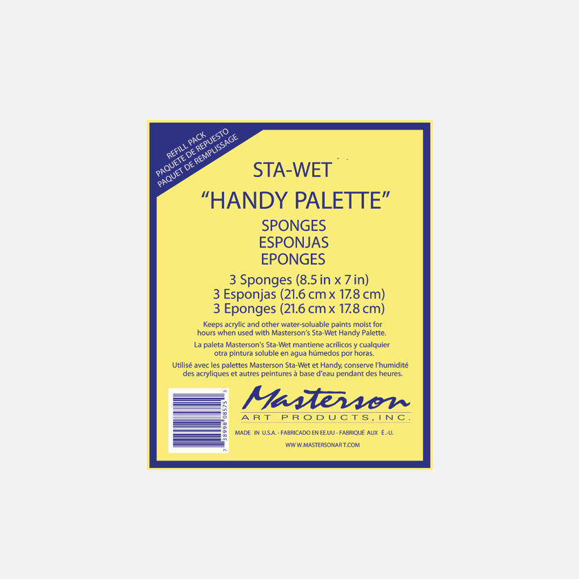 Masterson Handy Palette Sponge Refill Pack (3 Sponges)