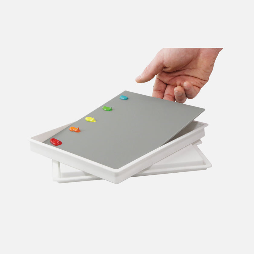 Easy View® Grey Acrylic Palette | 6.75x8.40